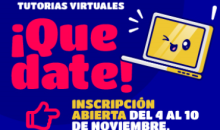 4ta cohorte – Tutorías virtuales QUEDATE: Te acompañamos a terminar la secundaria